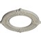 Ekena Millwork Benson Ceiling Medallion (Canopies up to 6 1/8"), 11 1/8"OD x 6 1/8"ID x 5/8"P, Pot of Cream Crackle CM11BNPCC - alternate 4
